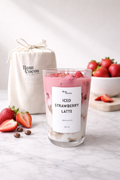 Iced Strawberry Latte • vela